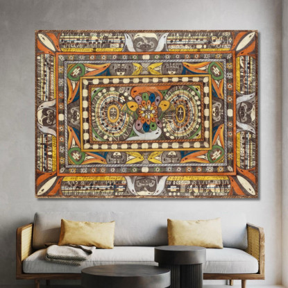 Sala Della Città Gigante Armi - Stemma Adolf Wölfli awl30 quadro stampato su tela