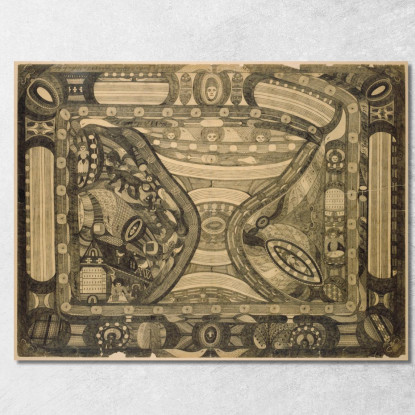 Rosalinda - Lina Solo - Sangara Adolf Wölfli awl32 quadro stampato su tela