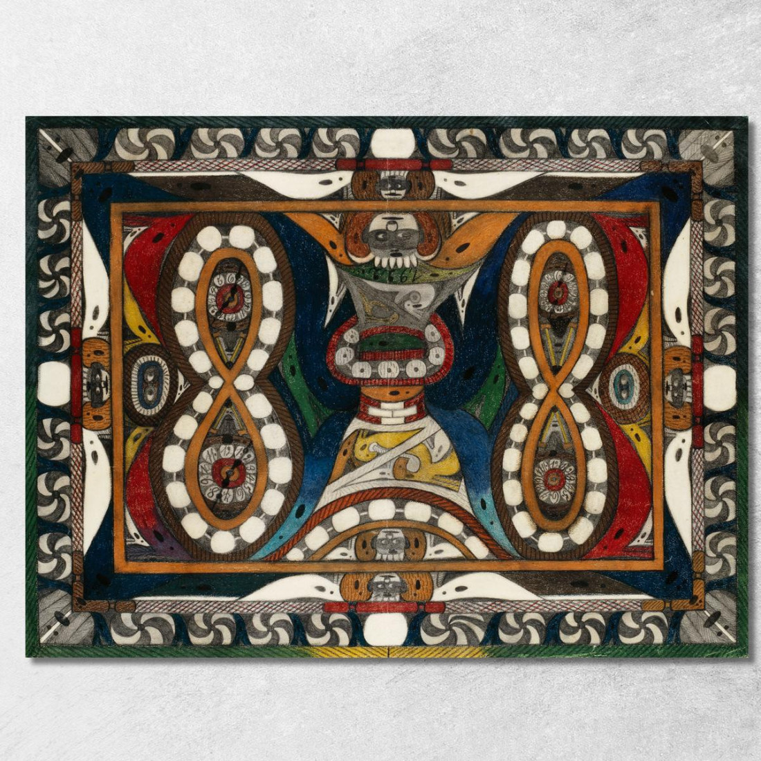 Orologio Da Parete - Serpente Adolf Wölfli awl47 quadro stampato su tela