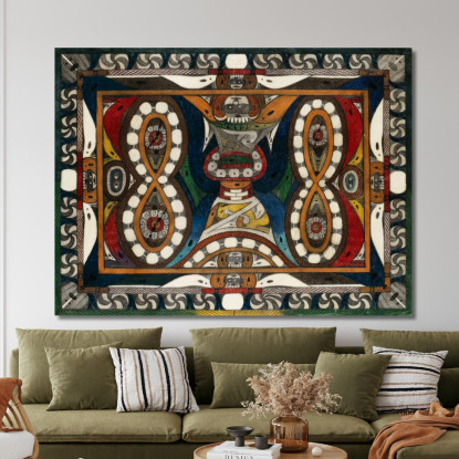 Orologio Da Parete - Serpente Adolf Wölfli awl47 quadro stampato su tela