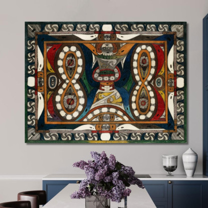 Orologio Da Parete - Serpente Adolf Wölfli awl47 quadro stampato su tela