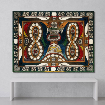 Orologio Da Parete - Serpente Adolf Wölfli awl47 quadro stampato su tela