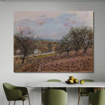 Bougival Alfred Sisley asi10 quadro stampato su tela