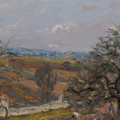 Bougival Alfred Sisley asi10 quadro stampato su tela