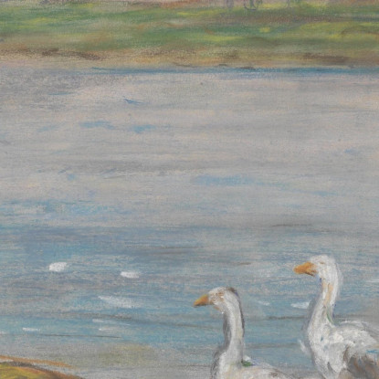 Quattro Oche Vicino A Uno Stagno Alfred Sisley asi20 quadro stampato su tela