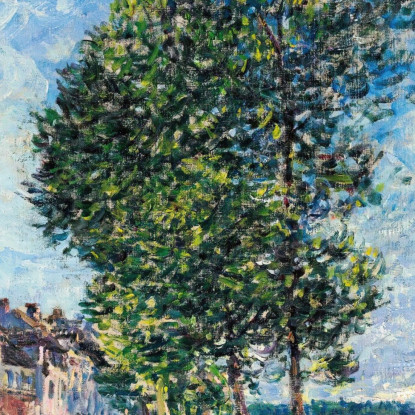 La Senna A Bougival Alfred Sisley asi34 quadro stampato su tela