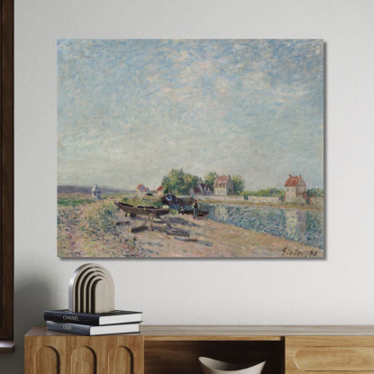 Canale Del Loing A Saint-Mammès Alfred Sisley asi72 quadro stampato su tela