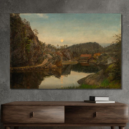 Sera. Mindalen Risør Amaldus Nielsen ani12 quadro stampato su tela