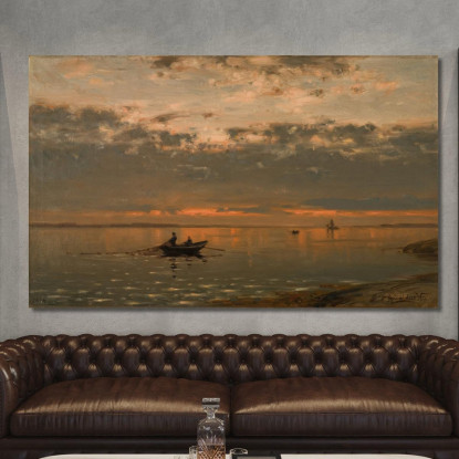 Dal Fiordo Di Kristiania Amaldus Nielsen ani79 quadro stampato su tela