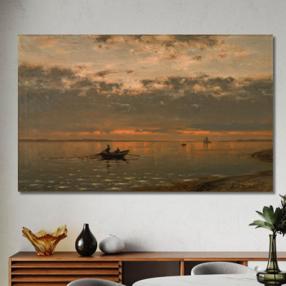 Dal Fiordo Di Kristiania Amaldus Nielsen ani79 quadro stampato su tela