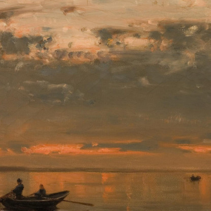 Dal Fiordo Di Kristiania Amaldus Nielsen ani79 quadro stampato su tela