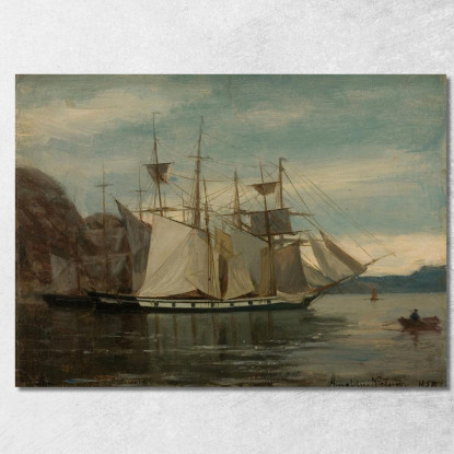 Kleven Mandal Amaldus Nielsen ani153 quadro stampato su tela