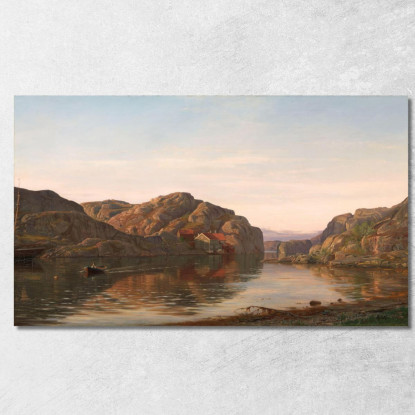 Mattina A Ny-Hellesund Amaldus Nielsen ani166 quadro stampato su tela