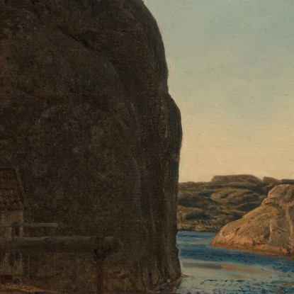 Olafsundet Ny-Hellesund Amaldus Nielsen ani172 quadro stampato su tela