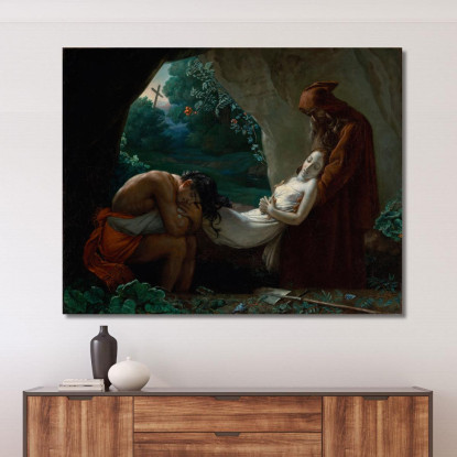 Sepoltura Di Atala Anne Louis Girodet-Trioson alg2 quadro stampato su tela