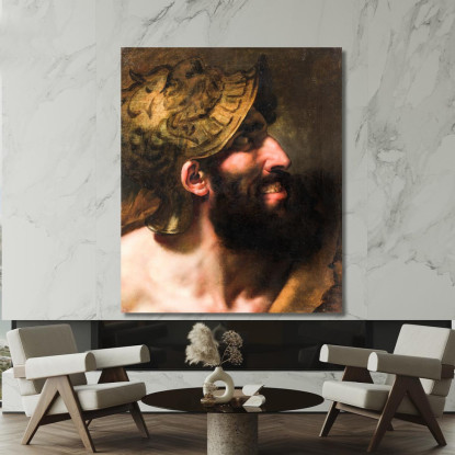 Capaneo – Studio Intitolato Il Bestemmiatore Anne Louis Girodet-Trioson alg3 quadro stampato su tela