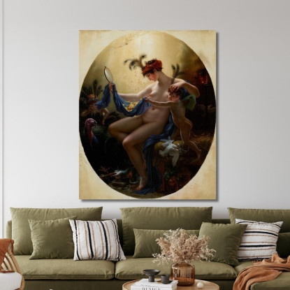 Ritratto Di Mlle. Lange Come Danae Anne Louis Girodet-Trioson alg7 quadro stampato su tela