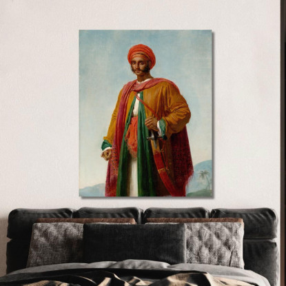 Studio Per 'Ritratto Di Un Indiano' Anne Louis Girodet-Trioson alg10 quadro stampato su tela