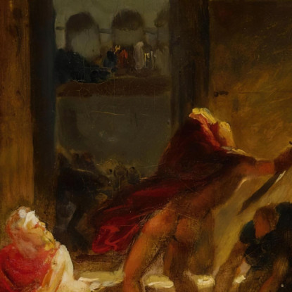 La Morte Di Pirro Anne Louis Girodet-Trioson alg11 quadro stampato su tela