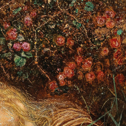 Una Ninfa Del Kamptal Sotto Una Siepe Di Rose Anton Romako arm1 quadro stampato su tela