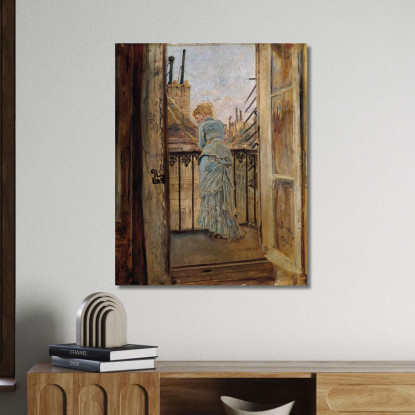 Sul Balcone Anton Romako arm6 quadro stampato su tela