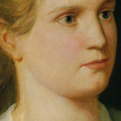 Mezzobusto Della Nipote Kathchen Winder Anton Romako arm10 quadro stampato su tela