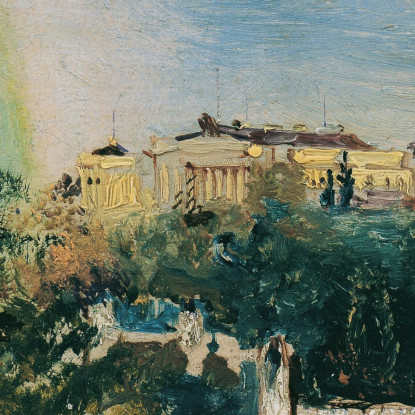 La Weilburg Presso Baden Anton Romako arm25 quadro stampato su tela