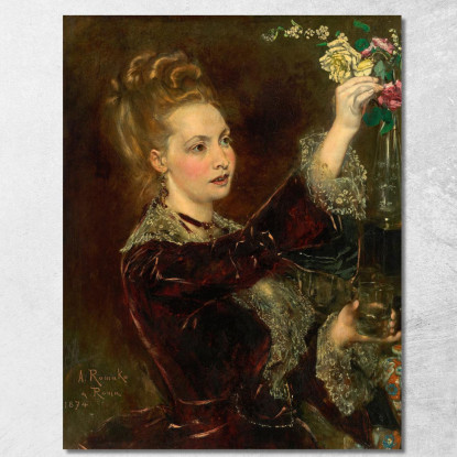 Elisabeth Von Nast-Kolb Nata Hardegg Anton Romako arm26 quadro stampato su tela