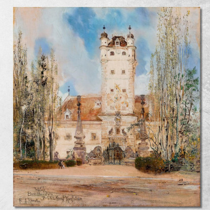 Castello Di Greillenstein Anton Romako arm29 quadro stampato su tela