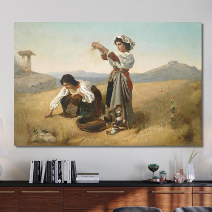 Dopo Il Raccolto Anton Romako arm42 quadro stampato su tela