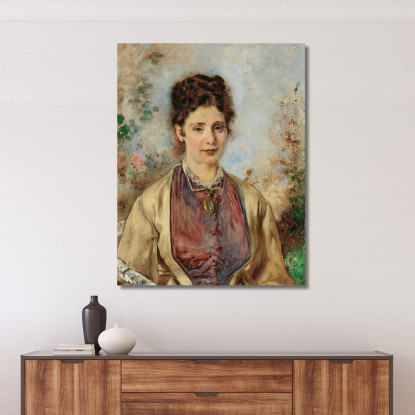 Ritratto Di Therese Bucher Anton Romako arm46 quadro stampato su tela