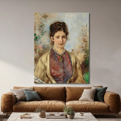 Ritratto Di Therese Bucher Anton Romako arm46 quadro stampato su tela
