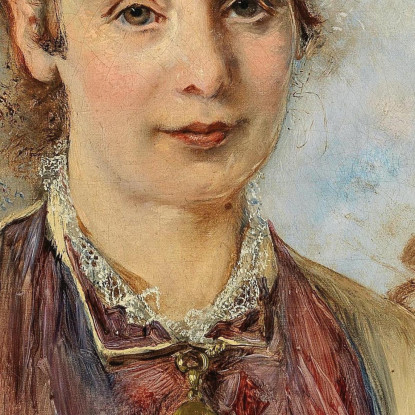 Ritratto Di Therese Bucher Anton Romako arm46 quadro stampato su tela