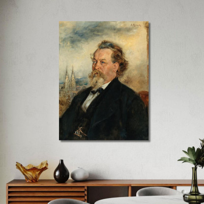 Ritratto Di Wilhelm Bucher Anton Romako arm47 quadro stampato su tela