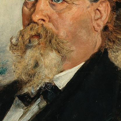 Ritratto Di Wilhelm Bucher Anton Romako arm47 quadro stampato su tela