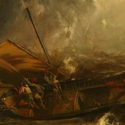 Tempesta In Mare Anton Romako arm51 quadro stampato su tela