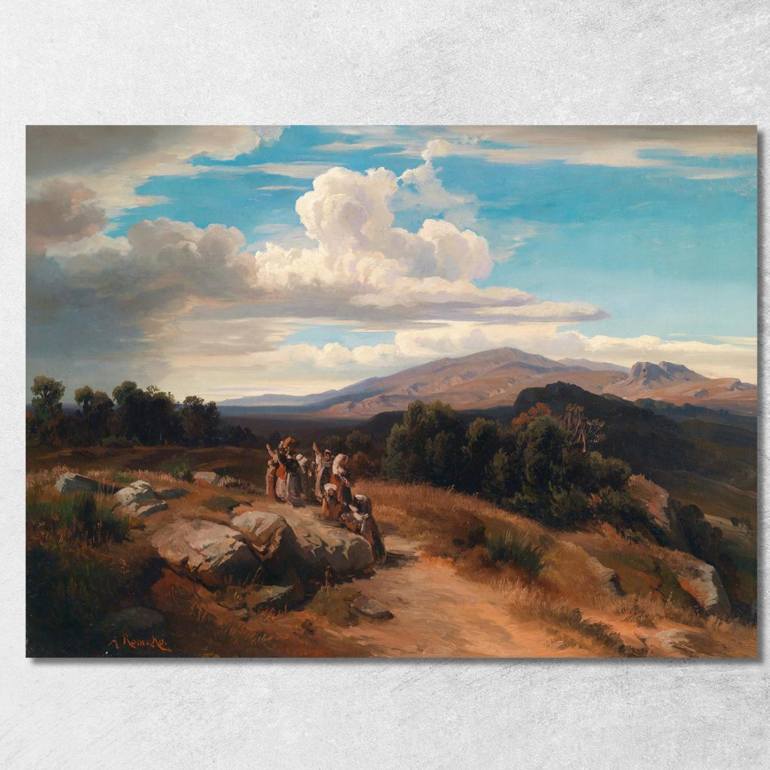 Paesaggio Spagnolo Anton Romako arm52 quadro stampato su tela