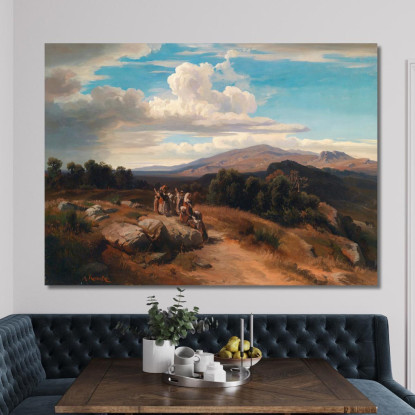 Paesaggio Spagnolo Anton Romako arm52 quadro stampato su tela