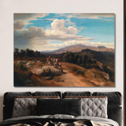 Paesaggio Spagnolo Anton Romako arm52 quadro stampato su tela