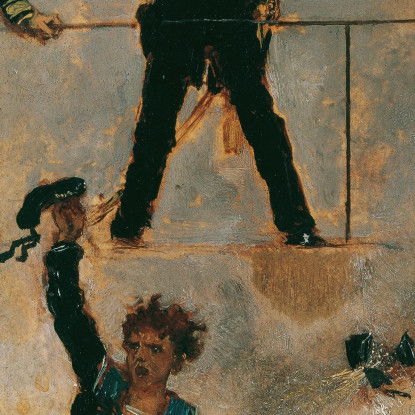 Tegetthoff Nella Battaglia Navale Di Lissa Ii Anton Romako arm55 quadro stampato su tela