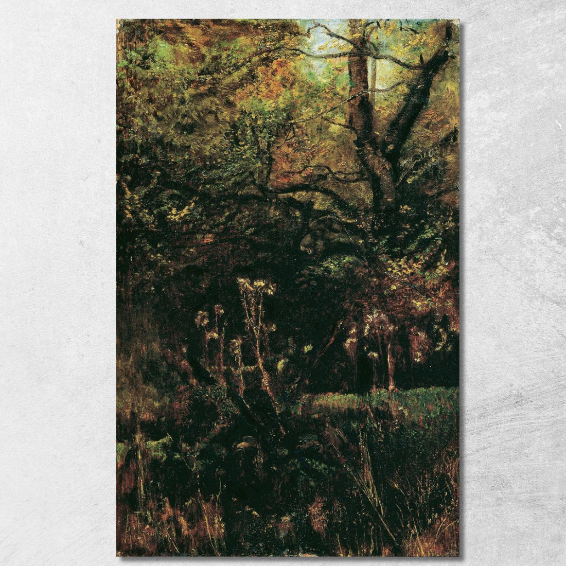 Radura Nel Bosco Con Cardi Anton Romako arm59 quadro stampato su tela