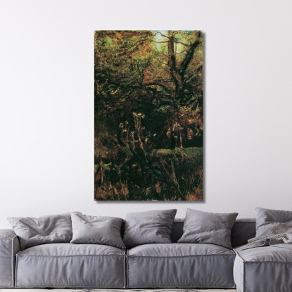 Radura Nel Bosco Con Cardi Anton Romako arm59 quadro stampato su tela