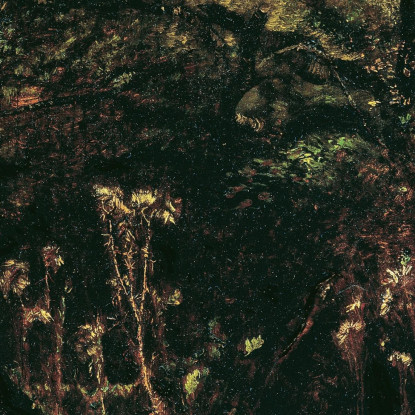 Radura Nel Bosco Con Cardi Anton Romako arm59 quadro stampato su tela