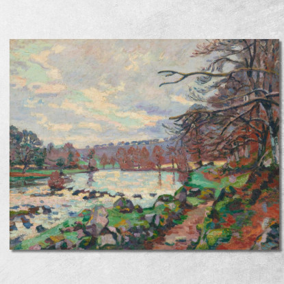 Diga Di Genetin Crozant Armand Guillaumin agl3 quadro stampato su tela