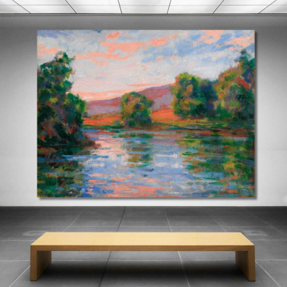 Riva Dell'Acqua Armand Guillaumin agl4 quadro stampato su tela