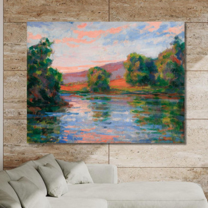 Riva Dell'Acqua Armand Guillaumin agl4 quadro stampato su tela