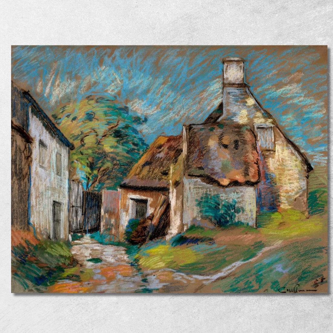 Capanne Armand Guillaumin agl8 quadro stampato su tela