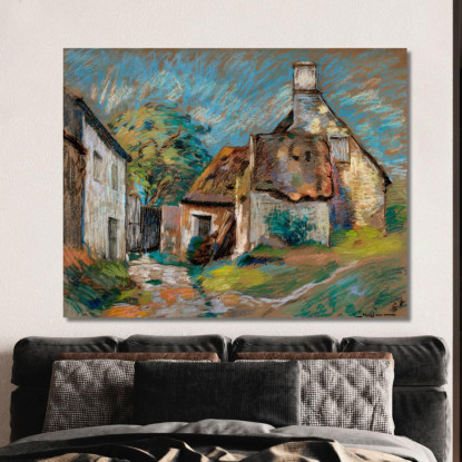Capanne Armand Guillaumin agl8 quadro stampato su tela