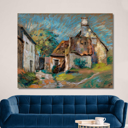 Capanne Armand Guillaumin agl8 quadro stampato su tela