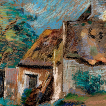 Capanne Armand Guillaumin agl8 quadro stampato su tela